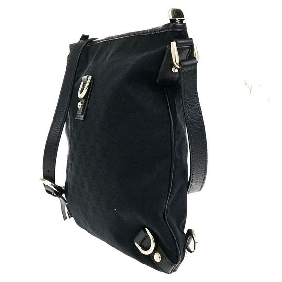 Gucci Abbey Black Canvas Shoulder Bag (Pre-Owned) - Picture 3 of 16
